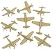 Tim Mee Toy TimMee WW2 Fighter Ace Planes Tan 9pc Plastic Army Men Airplanes USA Made - Image 3