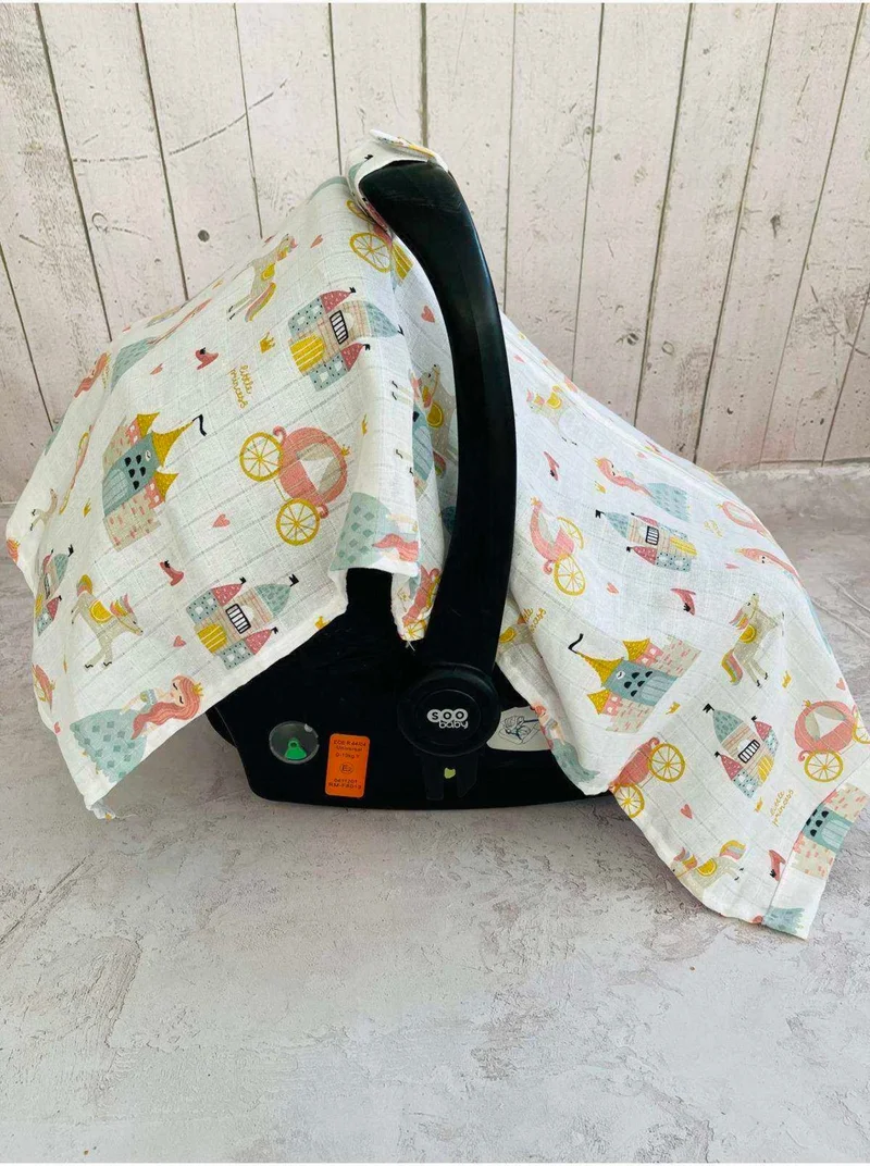juniperus Princess Muslin Cloth Stroller Cover with Zipper