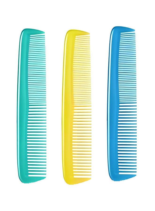 HESSION 3 Pack Coloful Hair Combs For Men Plastic Pocket Combs Fine Tooth Comb (Color 2) - Image 1