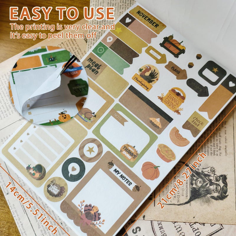 Bomichi Planner Sticker Book, 24 Sheets 898 Pcs Planner Stickers for Journals Calendars Decorating, Planning, Scrapbooking - Image 2