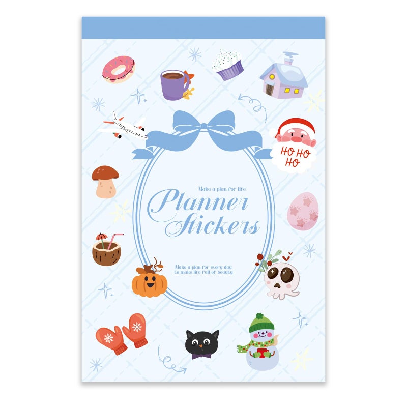Bomichi Planner Sticker Book, 24 Sheets 898 Pcs Planner Stickers for Journals Calendars Decorating, Planning, Scrapbooking - Image 1
