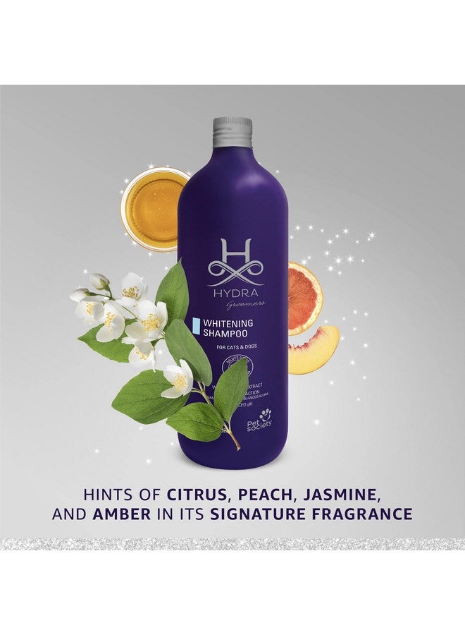 Hydra Groomer's Whitening Shampoo 1 Litre for Cats and Dogs Contains an Optical Brightener That Reduces The Yellowing of The Coat Oatmeal Extract Moisturizes and Softens The Coat - Image 3