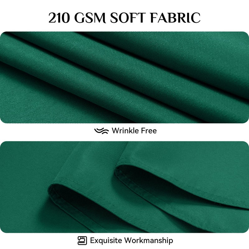 Softalker Rectangle Tablecloth  Waterproof & Stain Resistant Square Table Cloths Wrinkle Free Fabric Washable 210GSM Polyester Table Cover for Spring/Party/Wedding - 70 x 70 inch Green - Image 4