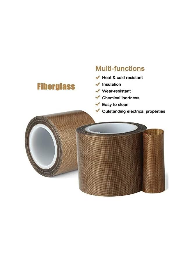 PROMASS promass Fabric Tape, 2 Inch 30 Feet PTFE Tape for Vacuum Sealer Machine, Hand Impulse Sealers Insulation PTFE Coated Fiberglass Adhesive Tape Compatible with FoodSaver, Seal A Meal, Weston, Cabella  - Image 4