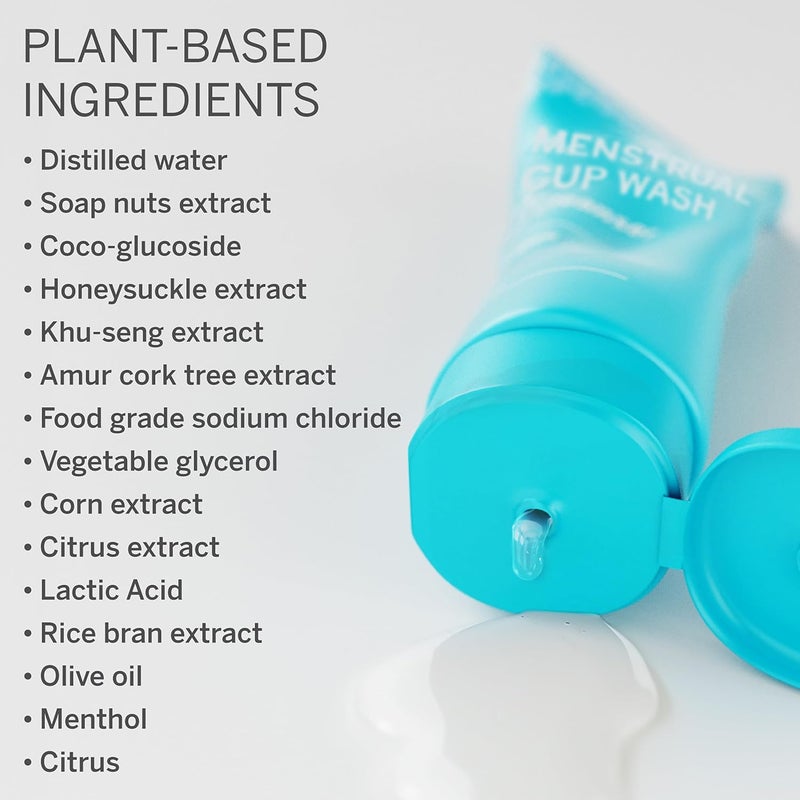 Pixie Cup Menstrual Cup Wash - Best Formula to Wash Your Period Cups - Organic and Natural Ingredients & pH Balanced - Gel Cleaner - Sterilizer Soap for Menstrual Discs (6.8 Ounces) - Image 3