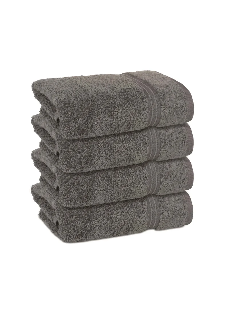 Bliss Casa Bliss Casa 4-Piece 100% Combed Cotton Hand Towels - 550 GSM Quick Dry Highly Absorbent Hand Towel Set - Thick Soft Hotel Quality Towels for Hand And Spa 16x28 Inch