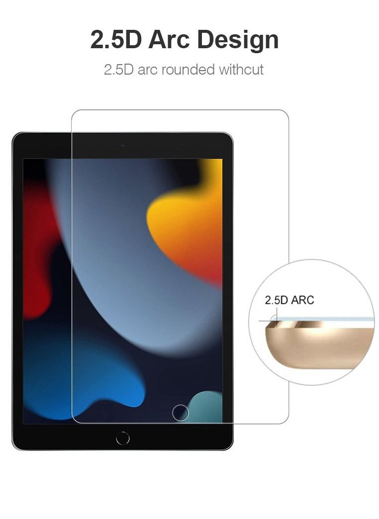 PRIMEEIGHT - [2PCS] iPad 9th 8th 7th Generation 2021& 2020 & 2019 Screen Protector 10.2 Inch Display Ultra Thin 9H Hardness Tempered Glass Easy to Install HD Clear Screen Protector - Image 1