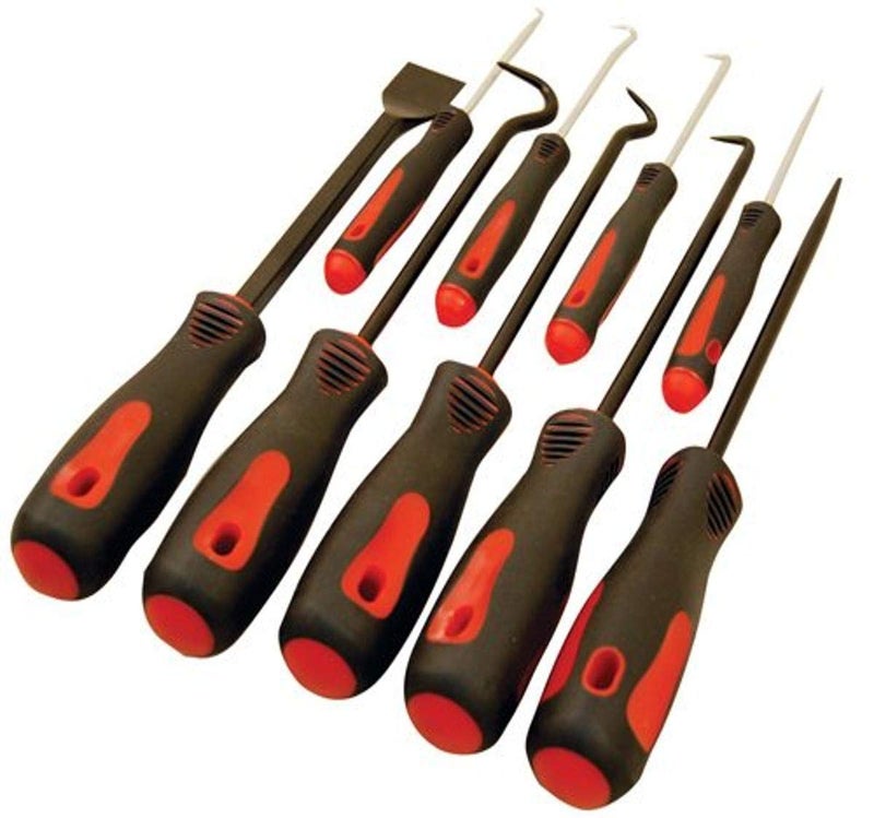 ATD Tools 8424 9-Piece Scraper  Hook and Pick Set