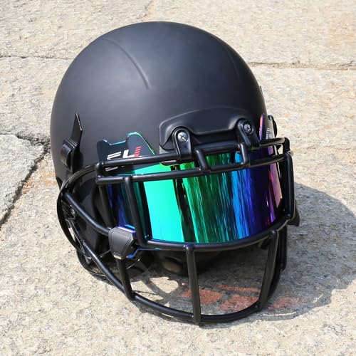 GY Football Visor Professional Football Helmet Visor for Youth Football Helmets and Adult Football Helmet Visors, Includes Visor Clip (Revo Blue) - Image 3