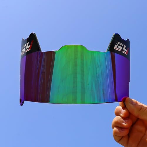 GY Football Visor Professional Football Helmet Visor for Youth Football Helmets and Adult Football Helmet Visors, Includes Visor Clip (Revo Blue) - Image 2