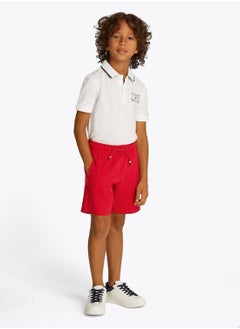 TOMMY HILFIGER Boys' Graphic Sweatshorts - Cotton, Red  - Image 5