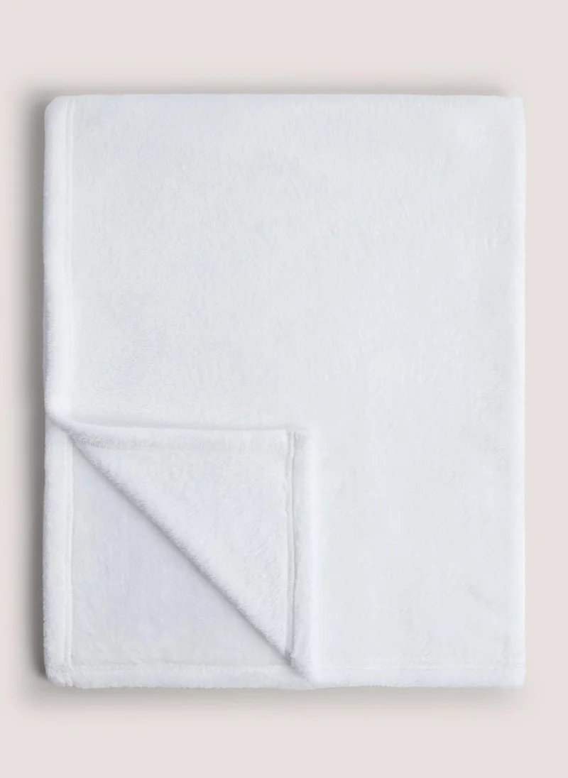 Matalan White Giraffe Teddy Baby Blanket