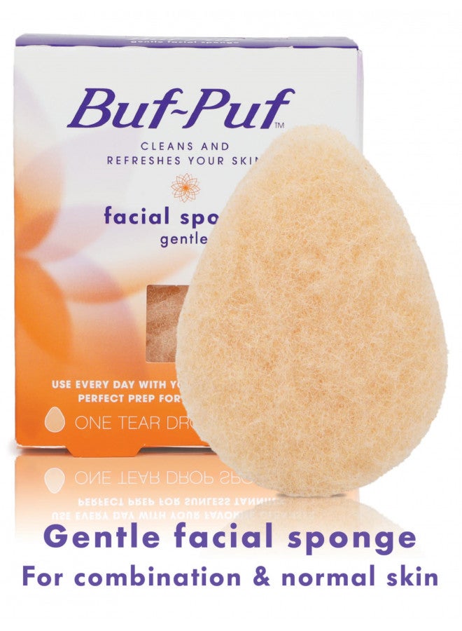 Buf-Puf Gentle Facial Sponge, Dermatologist Developed, Removes Deep Down Dirt & Makeup That Causes Breakouts and Blackheads, Reusable, Exfoliating, 1 Count - Image 2