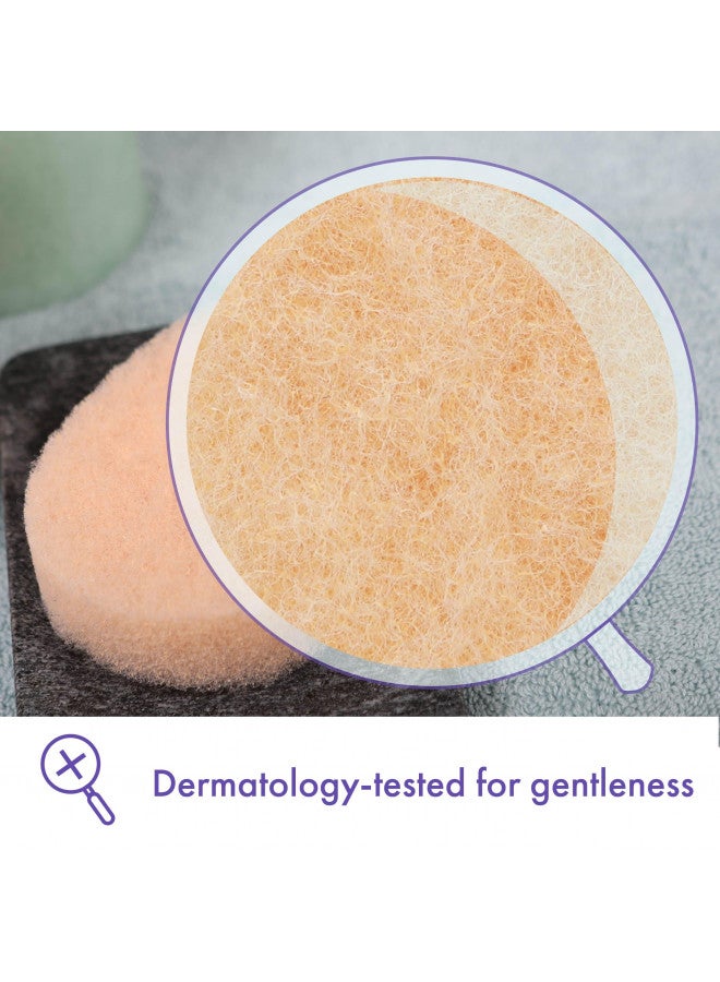 Buf-Puf Gentle Facial Sponge, Dermatologist Developed, Removes Deep Down Dirt & Makeup That Causes Breakouts and Blackheads, Reusable, Exfoliating, 1 Count - Image 3