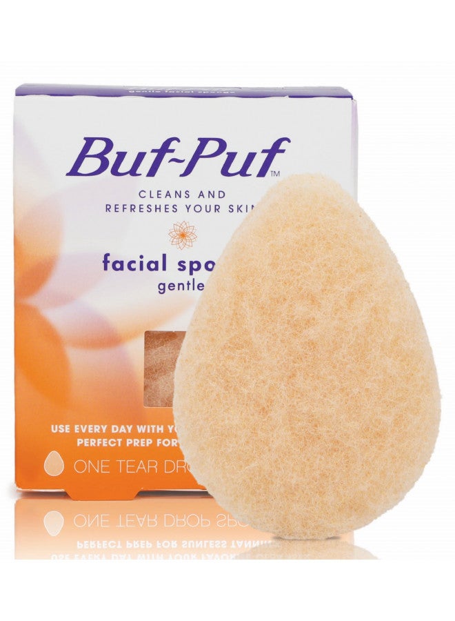 Buf-Puf Gentle Facial Sponge, Dermatologist Developed, Removes Deep Down Dirt & Makeup That Causes Breakouts and Blackheads, Reusable, Exfoliating, 1 Count - Image 1