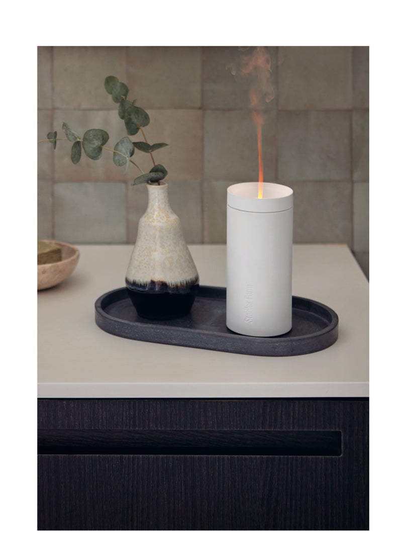 Stadler - Stadler Form Swiss Design Ultrasonic Aroma Swiss Design Lucy Aroma Diffuser Essential Oil Aroma Diffuser with Flame Effect 7 Hours Battery Time Aromatherapy Diffusers for Home and Office with Auto Shut Off White 2 Years Warranty with Local Support Mobile fragrance with Candlelight - Image 1