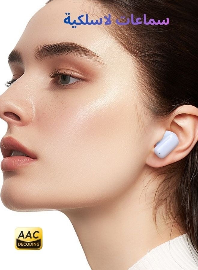 Usams Earphone Wireless Earbuds Headphones TWS Bluetooth 5.3 Semi In-Ear Stereo Sound 13mm Driver 5H Playtime Charging Case AirPods Style TDRA Certified - Image 5