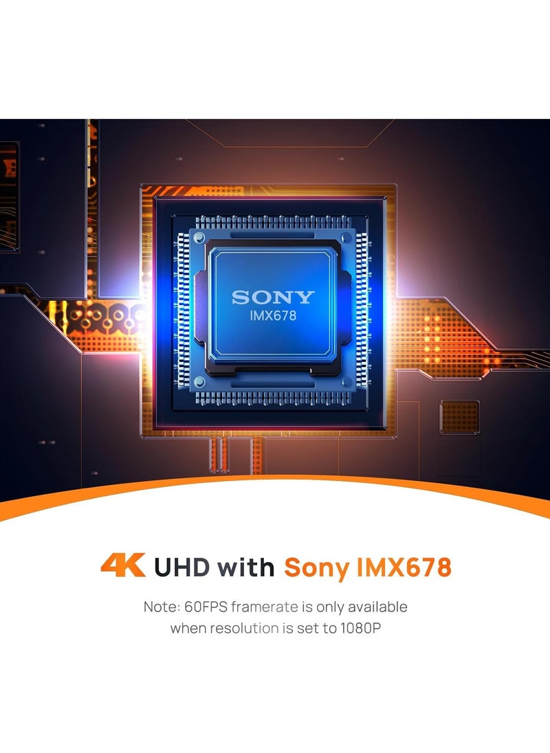 70mai 4K Dash Cam A810 with Sony Starvis 2 IMX678,Dual HDR Front and Rear Cam,Built in GPS,Night Owl Vision,Support 256GB Max,Smart Parking Guardian Mode,AI Motion Detection,Time-Lapse Recording