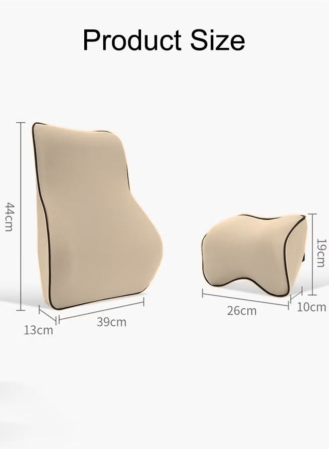 وسادة أسفل الظهر للسيارة، وسادة مقعد السيارة، وسادة ظهر السيارة، وسادة مسند ظهر السيارة، وسادة دعم أسفل الظهر، وسادة سيارة عالمية، وسادة مقعد سيارة عالية الارتداد، وسادة مقعد سيارة من إسفنج الذاكرة، وسادة أسفل الظهر بتصميم مريح للسيارة، وسادة قابلة للتعديل، وسادة ظهر قابلة للتهوية، وسادة قابلة للإزالة، عالمية لطرازات سيارات متعددة - Image 2