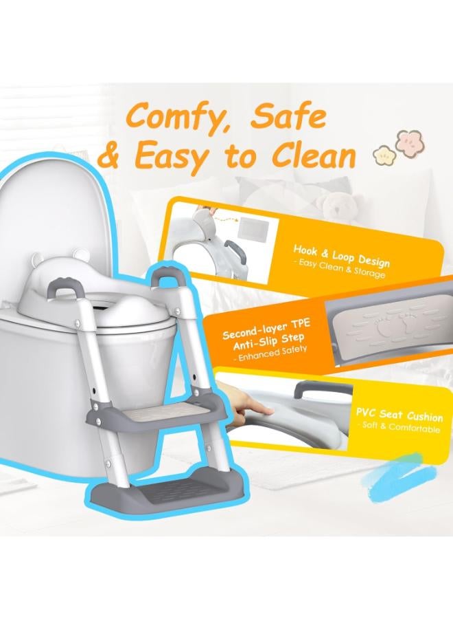 Adjustable Potty Training Seat with Step Stool & Anti‑Slip Pads - Image 4
