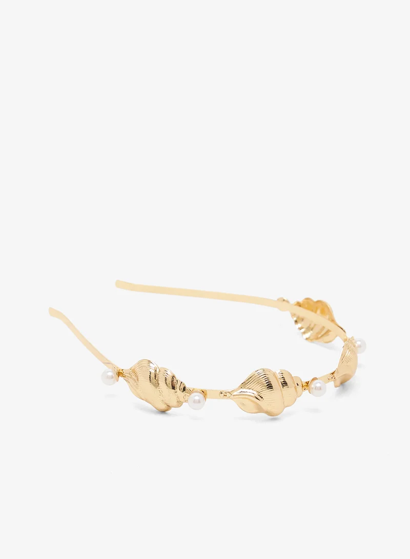 Gold Rhinestone Embellished Hairband