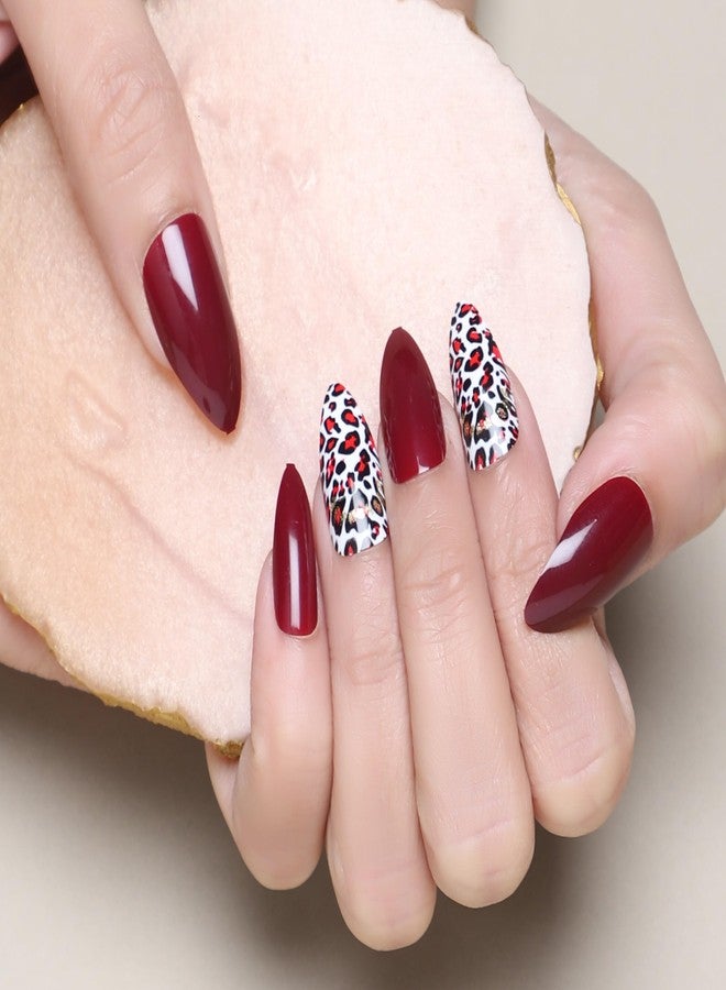 ليك مجموعة أظافر صناعية قابلة لإعادة الاستخدام من ليك - وصلات أظافر سهلة للحصول على مانيكير مذهل، مجموعة من 14 قطعة من أدوات تزيين الأظافر الأكريليك (لا حاجة للغراء) - Image 1