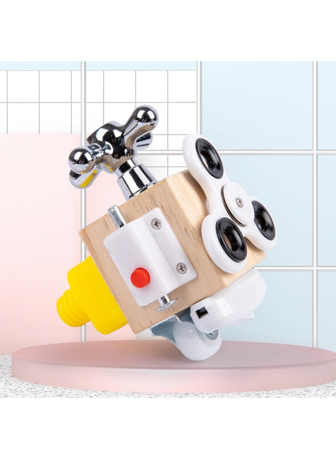 Coax Baby Artifact Busy Block Montessori Puzzle Hands-on Ability Logical Thinking Cognitive Simulation Unlock Wooden Toys-Color:Switch Unlock Busy Block  - Image 4