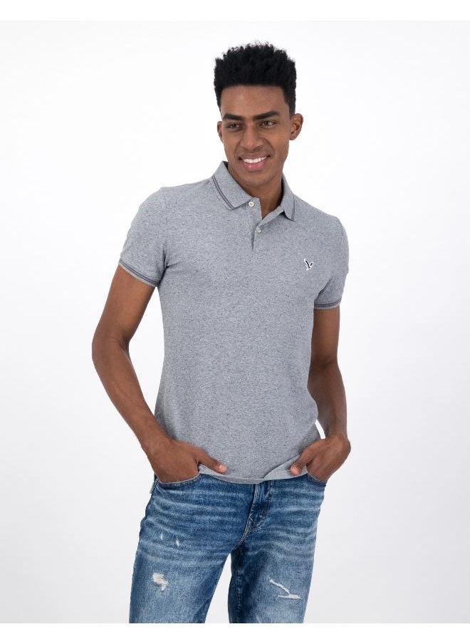 American Eagle AE Slim Fit Pique Polo Shirt  - Image 1