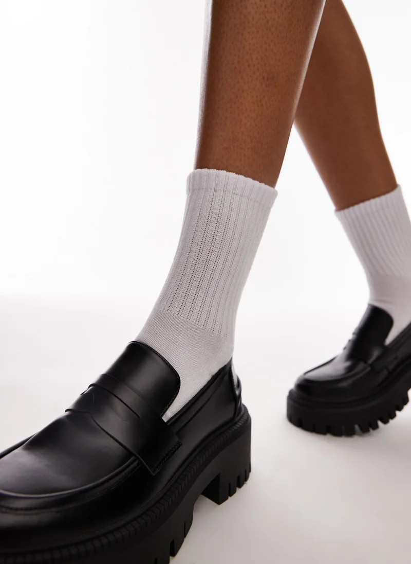 TOPSHOP Close Toe Flat Loafers