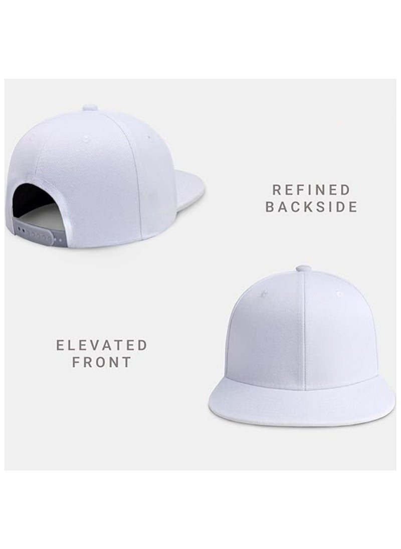 SARAOONT Snapback Flat Bim Hip-hop Hat Baseball Cap - Adjustable Unisex Dad Hat for Running, Workouts, and Outdoor Activities in All Seasons  - Image 2