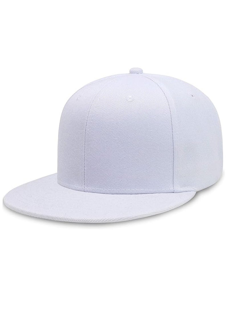SARAOONT Snapback Flat Bim Hip-hop Hat Baseball Cap - Adjustable Unisex Dad Hat for Running, Workouts, and Outdoor Activities in All Seasons  - Image 1