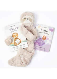 Sloth Snuggler & 2 Board Books Complete Set Bundle | Promotes Routines, Relaxation & Coping Skills | Social Emotional Learning Soft Plush Animal (Sloth Snuggler Plush + 2 Board Books)