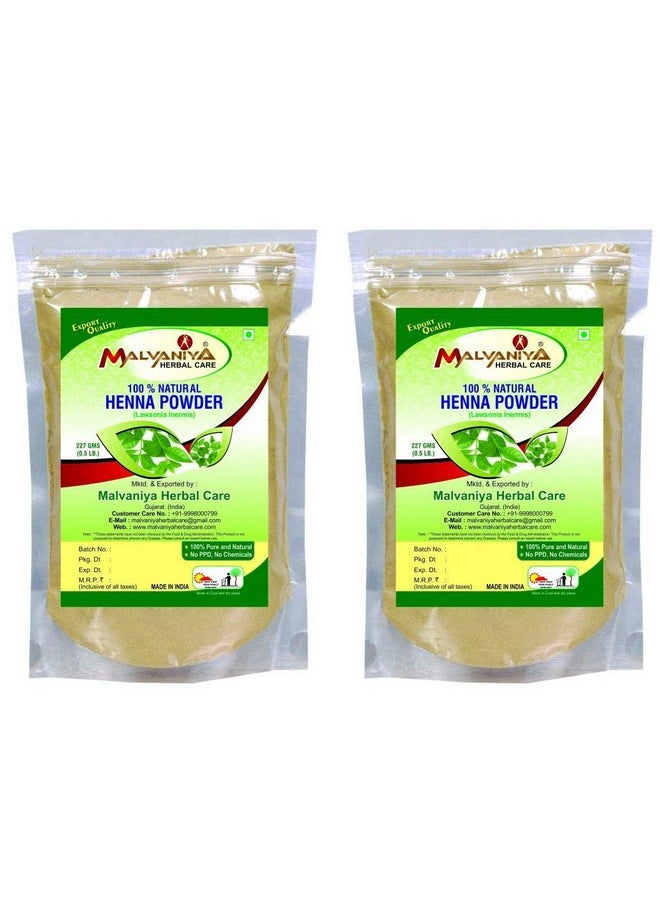 MALVANIYA HERBAL CARE - Henna Powder Of Hair (2X227G) - Combo Pack Of 2 - Image 1