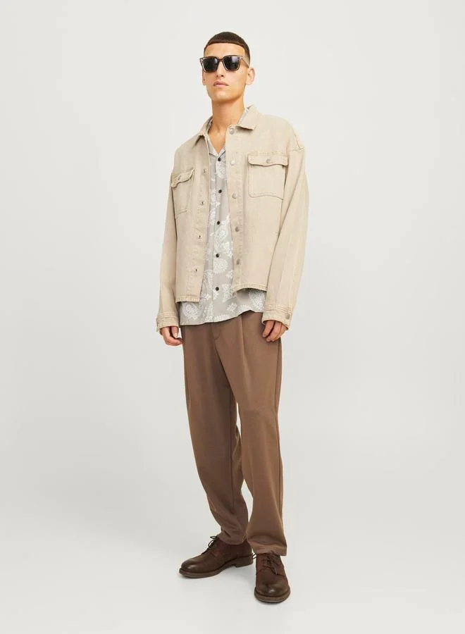 JACK & JONES Paisley Print Resort Collar Shirt