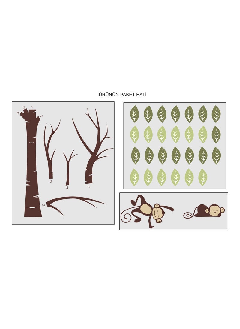 Monkeys on the Tree Wall Sticker - pzsku/Z52429531940D38AD0B57Z/45/_/1725792634/fd366338-bc46-4666-bd5b-b17567311ba5