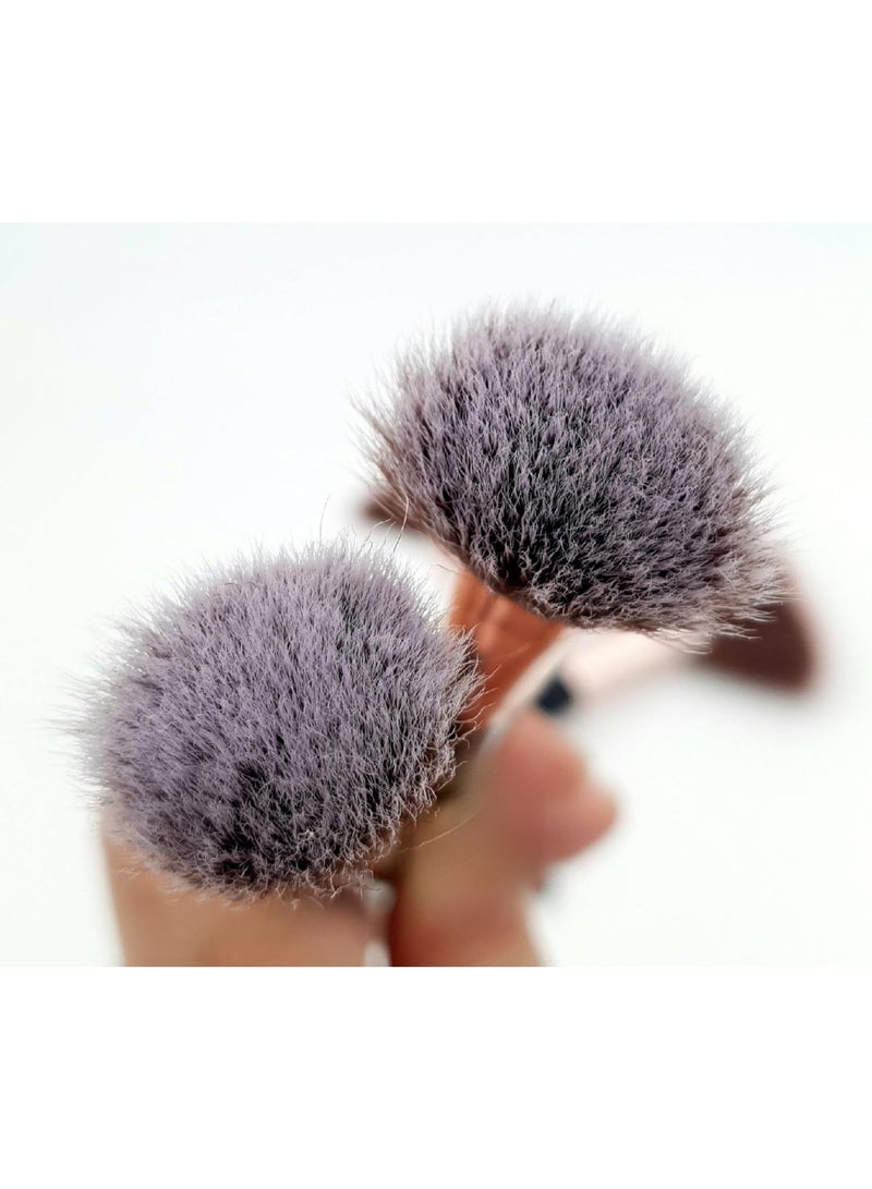 MOMENT Make up Brushes, 8pcs Premium Cosmetic Makeup Brush Set for Foundation Blending  Shadow, Cruelty-Free Synthetic Fiber Bristles - Image 5