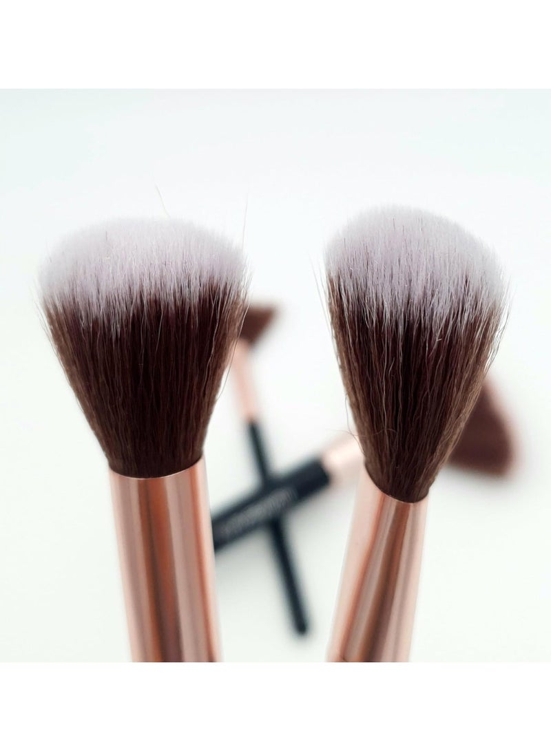 MOMENT Make up Brushes, 8pcs Premium Cosmetic Makeup Brush Set for Foundation Blending  Shadow, Cruelty-Free Synthetic Fiber Bristles - Image 4