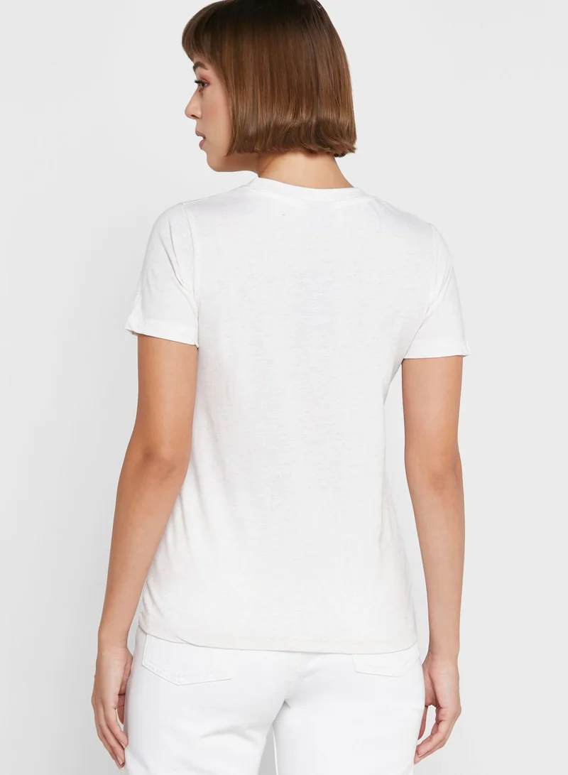 Ginger Graphic Melange T-Shirt
