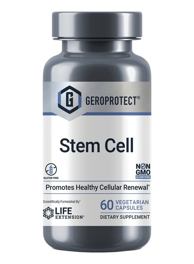 Life Extension GeroProtect Stem Cell - Healthy Cell Support Plant-Based Nutrients Formula Supplement for Anti-Aging & Longevity - Non-GMO, Gluten-Free, Vegetarian - 60 Capsules - Image 1