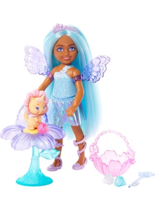 Barbie Chelsea Fairy Doll Playset with Pet Kitten & Accessories, Fantasy Dress-Up Toy Set for Kids, Imaginative Pretend Play Gift, 3+ Years - view 2