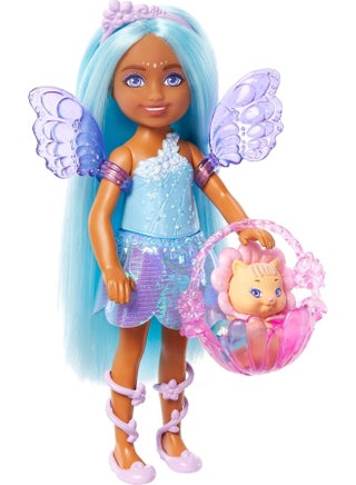 Barbie Chelsea Fairy Doll Playset with Pet Kitten & Accessories, Fantasy Dress-Up Toy Set for Kids, Imaginative Pretend Play Gift, 3+ Years - view 5