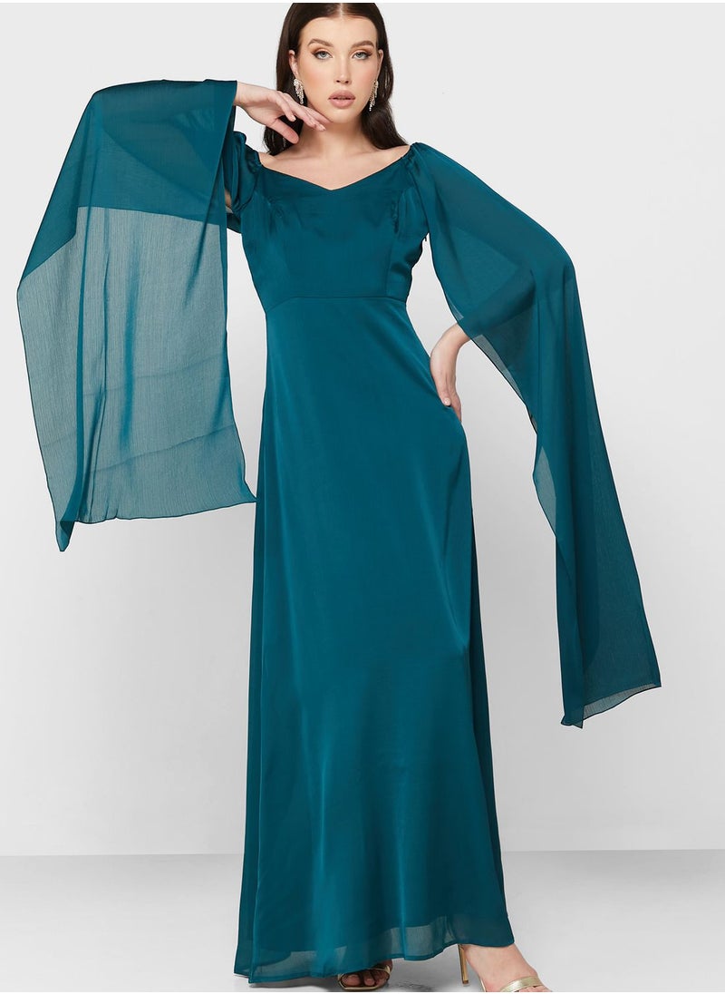 Khizana Slit Sleeve A-Line Dress  - Image 4