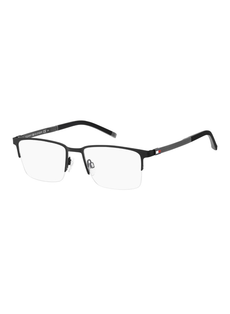 TOMMY HILFIGER Men's  Rectangular Shape Carbon Fiber Sunglasses Th 1917  38 - Lens Size: 38 Mm - Mtt Black - Image 1