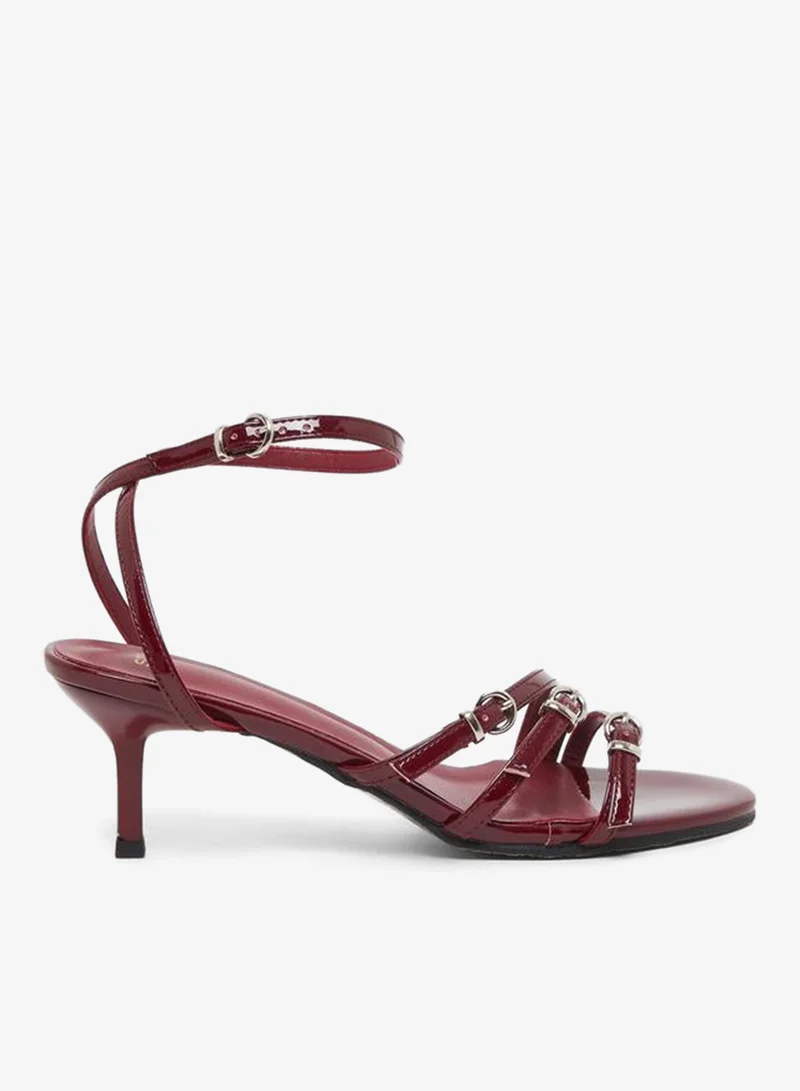 Belted Strap Stiletto Heel Sandals