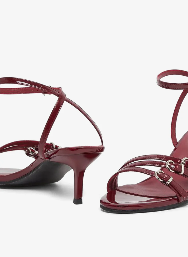 Styli Belted Strap Stiletto Heel Sandals