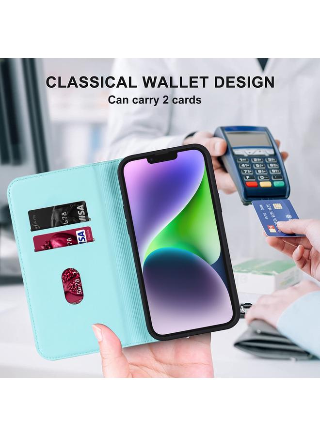 اس-توب جراب هاتف iPhone 14 Rhombic MagSafe RFID مضاد للسرقة من الجلد - Image 5