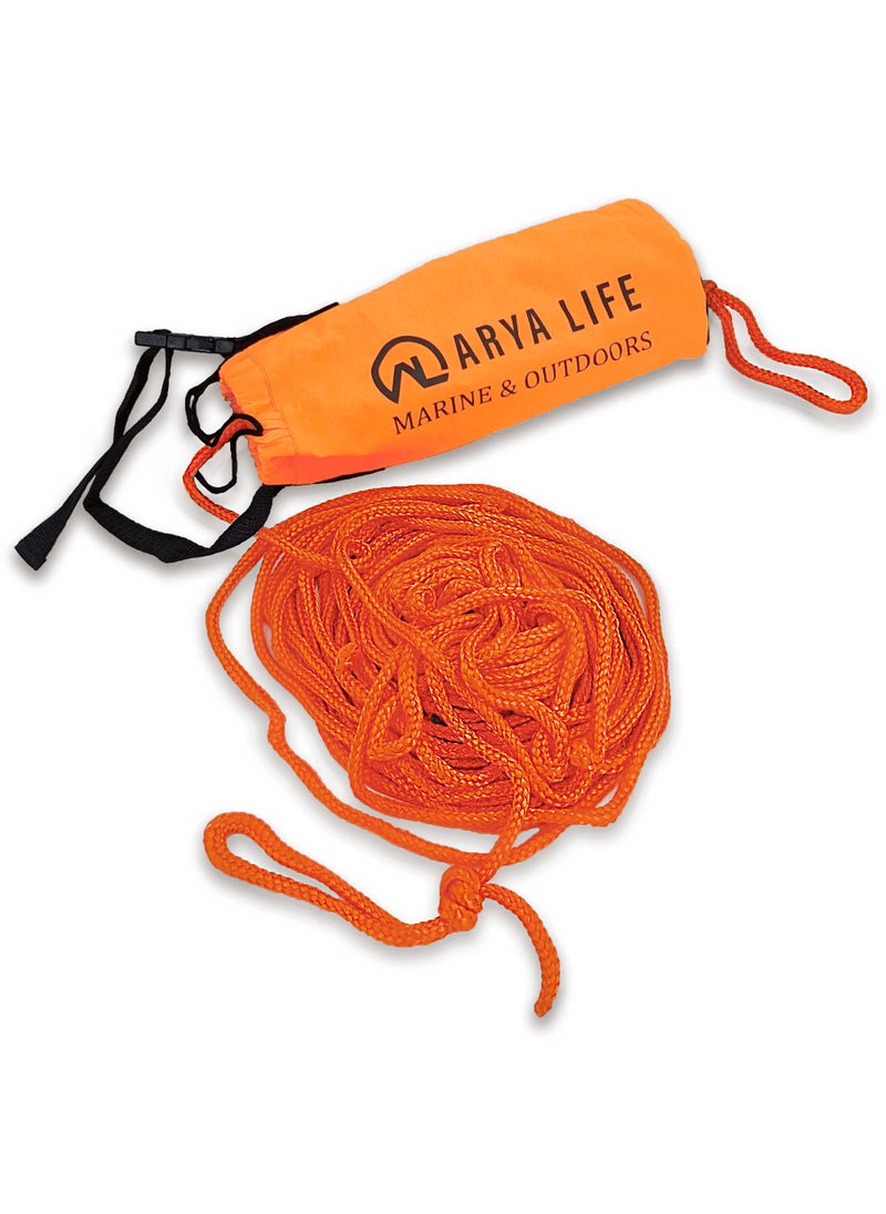 AL ARYA LIFE Arya Life Throw Rope Rescue Bag with 70ft of Marine Rope Throwable Rescue Ropes for Kayaking Boating and Ice Fishing High Visibility Safety Equipment for Kayak and Boat Emergency 