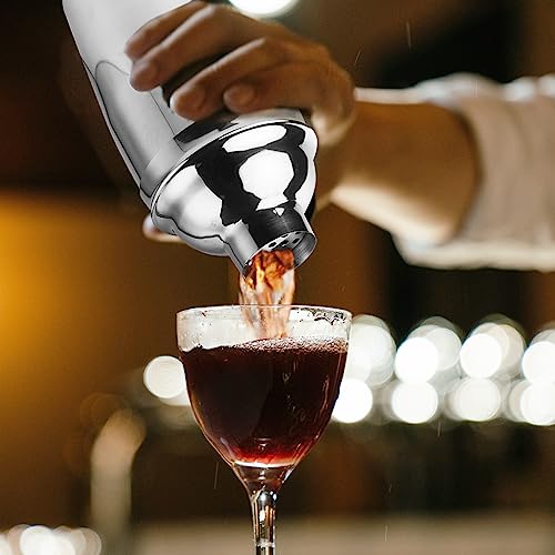 Ohtomber 24OZ Cocktail Shaker Set - Cocktail Bar Martini Drink Shaker Set with Strainer, Stainless Steel Bartender Kit Drink Mixer with Jigger, Mixing Spoon, Bar Accessories for Beginners - Image 5