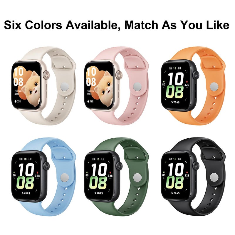 erorex For Honor Watch 5 Solid Color Reverse Buckle Silicone Watch Band(Black) - Image 4