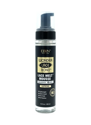 EBIN NEW YORK Wonder Lace Bond Melt Mousse 8.5oz/250ml- Extreme Firm Hold (Supreme) | Biotin + Castor Oil | No Residue, Long Lasting Formula with Protecting Edges, Gives Undetectable and Natural Look - pzsku/Z52430C788C319D47A2EEZ/45/_/1738839554/48c213c1-19ab-4835-9d77-131eeb68ec1e